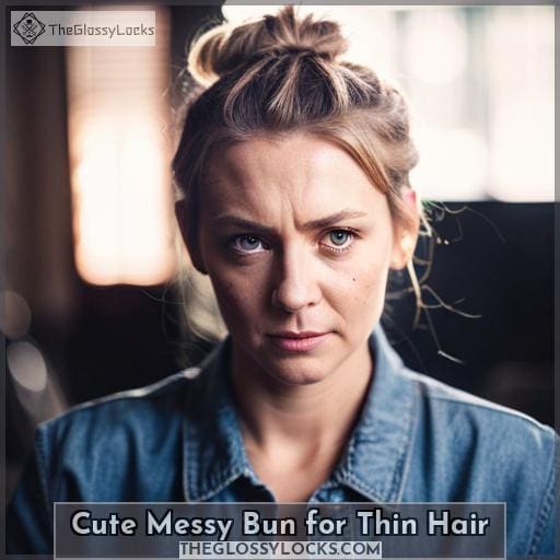 Cute Messy Bun for Thin Hair Cute Messy Bun for Thin Hair