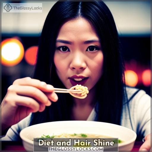 Diet and Hair Shine Diet and Hair Shine