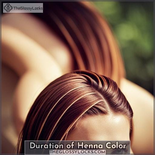 Duration of Henna Color