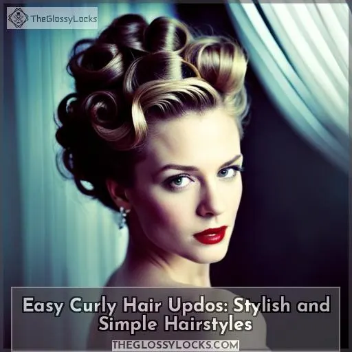 easy curly hair updos
