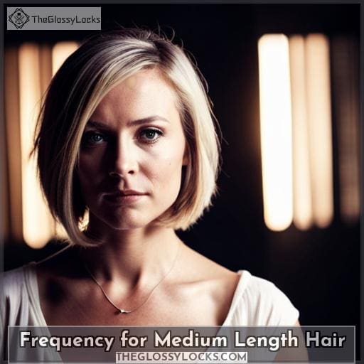 Frequency for Medium Length Hair