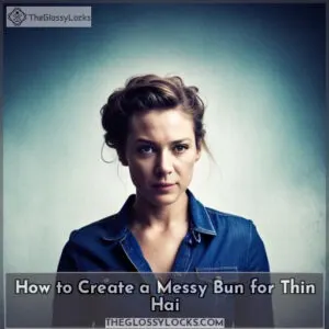 how to do a messy bun with thin hair