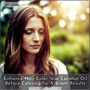 how to use coconut oil before coloring your hair
