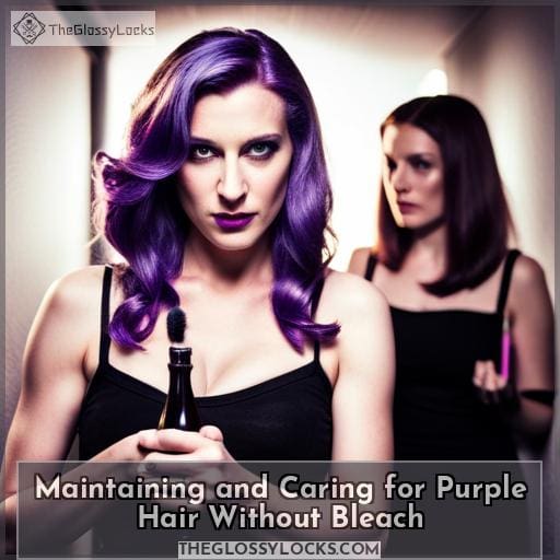 Maintaining and Caring for Purple Hair Without Bleach
