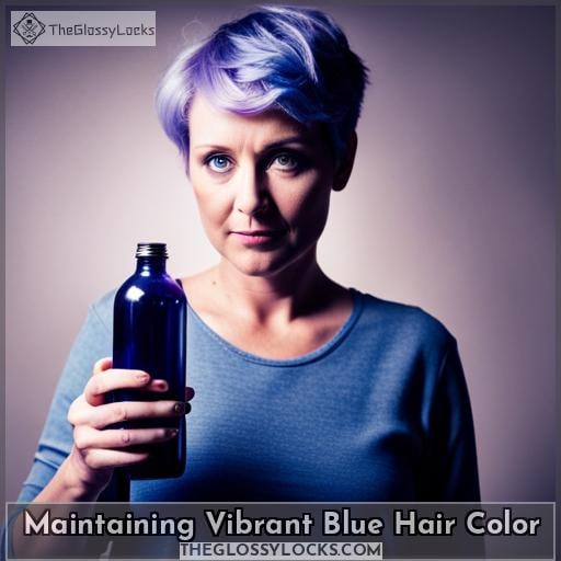 Maintaining Vibrant Blue Hair Color
