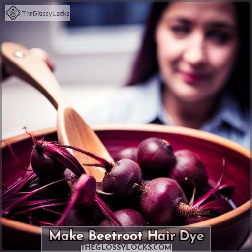 How to Dye Hair Burgundy With Beetroot