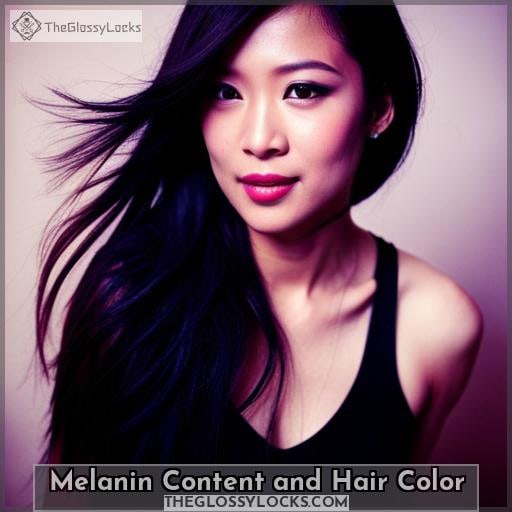 Melanin Content and Hair Color Melanin Content and Hair Color
