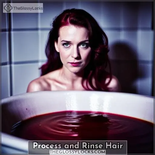 Process and Rinse Hair