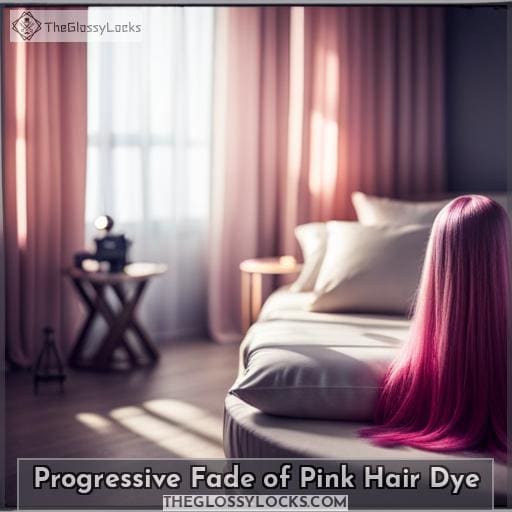 Progressive Fade of Pink Hair Dye