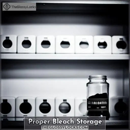 Proper Bleach Storage