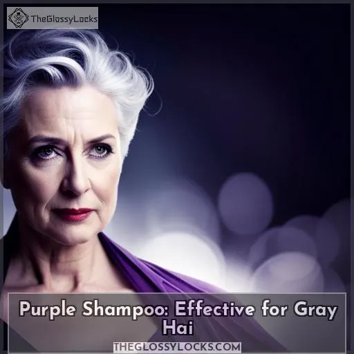 purple shampoo on gray hair
