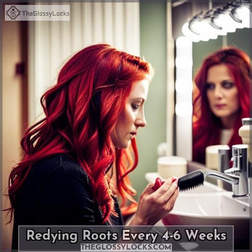 Redying Roots Every 4-6 Weeks