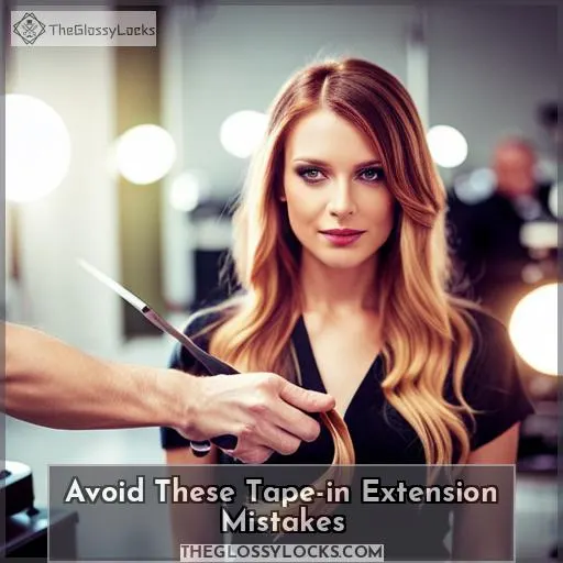 tape in hair extension mistakes to avoid