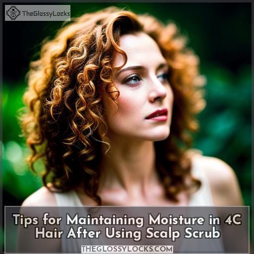 Tips for Maintaining Moisture in 4C Hair After Using Scalp Scrub
