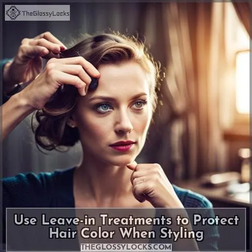 Use Leave-in Treatments to Protect Hair Color When Styling