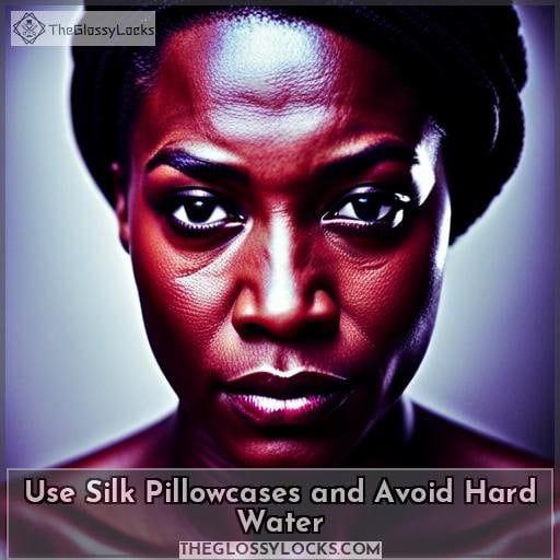 Use Silk Pillowcases and Avoid Hard Water