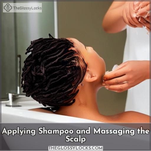 Applying Shampoo and Massaging the Scalp