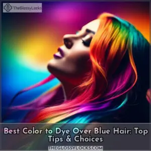 best color to dye over blue hair