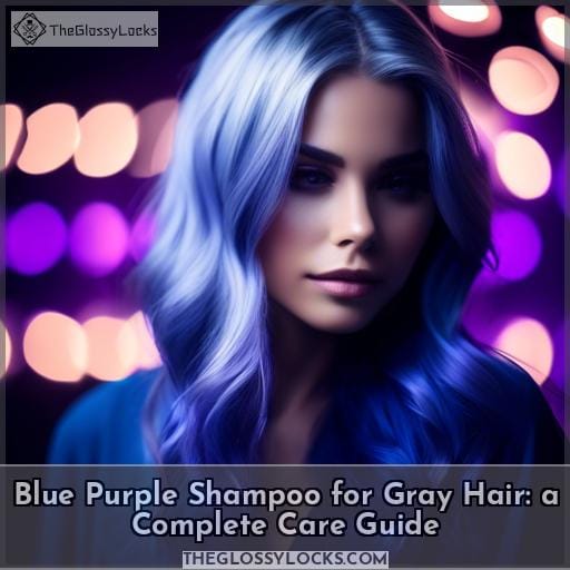 blue purple shampoo gray hair