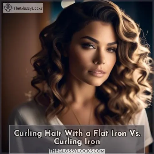 Curling Hair With a Flat Iron Vs. Curling Iron