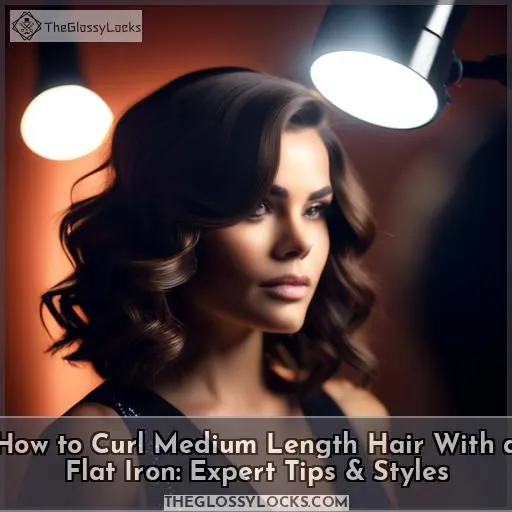 how to curl medium length hair with flat iron