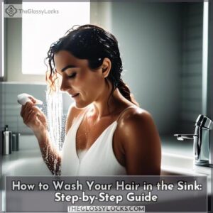 how to wash your hair in the sink