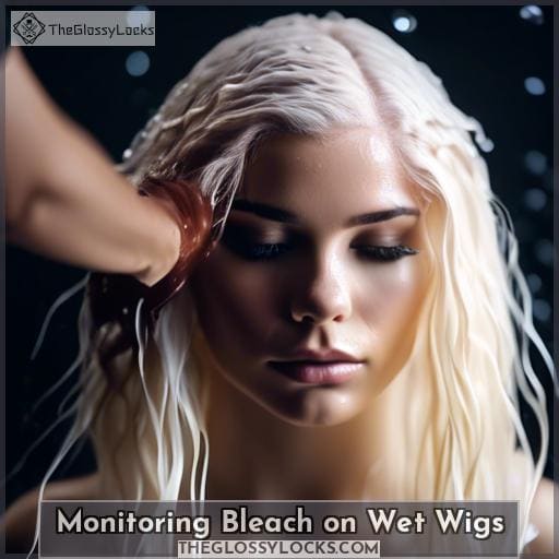 Monitoring Bleach on Wet Wigs Monitoring Bleach on Wet Wigs