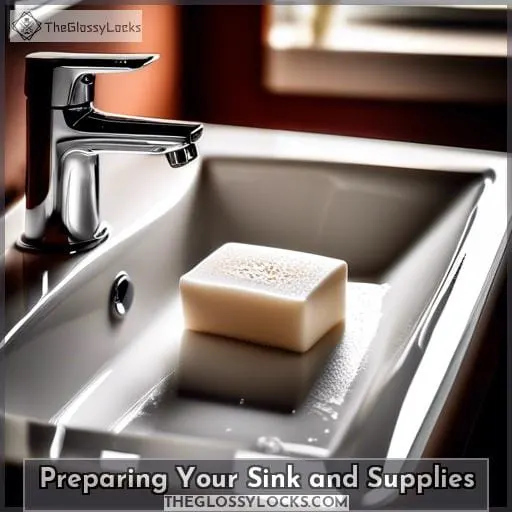 Preparing Your Sink and Supplies