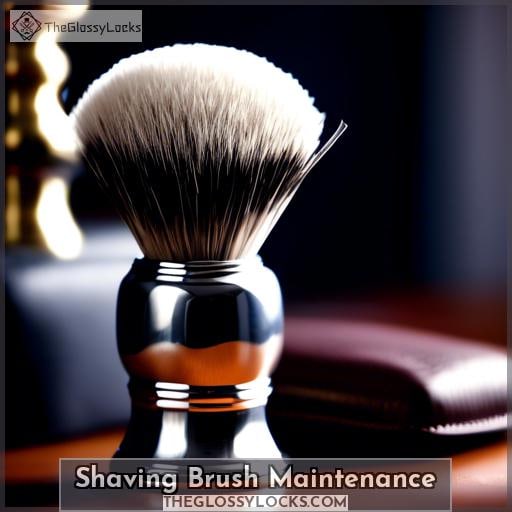 Shaving Brush Maintenance