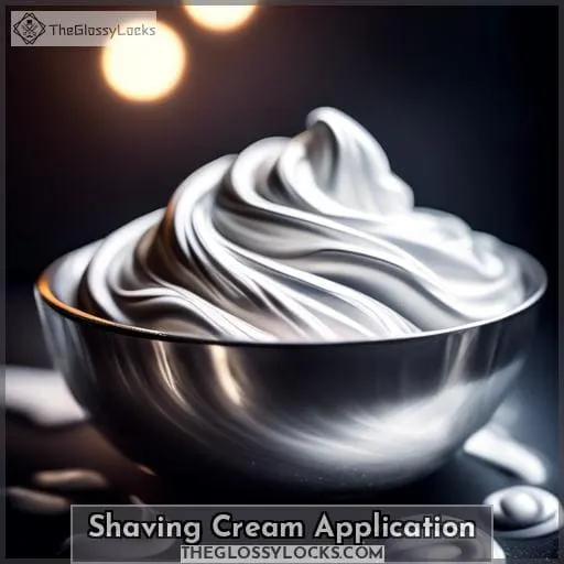 Shaving Cream Application