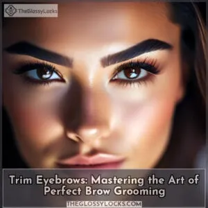 trim eyebrows