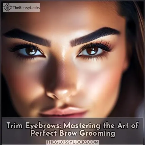 trim eyebrows