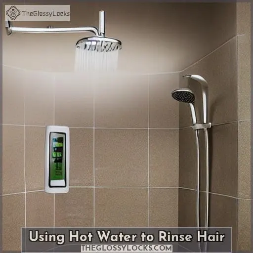 Using Hot Water to Rinse Hair