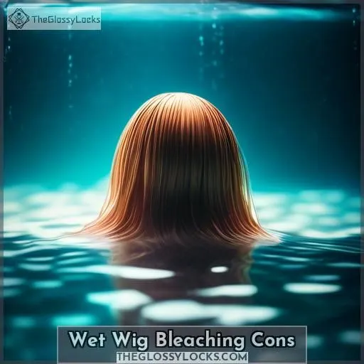 Wet Wig Bleaching Cons