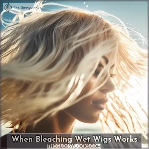 When Bleaching Wet Wigs Works