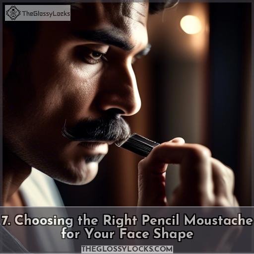 7. Choosing the Right Pencil Moustache for Your Face Shape