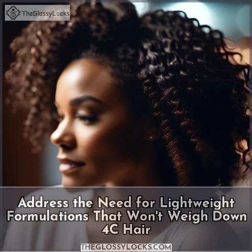 Address the Need for Lightweight Formulations That Won