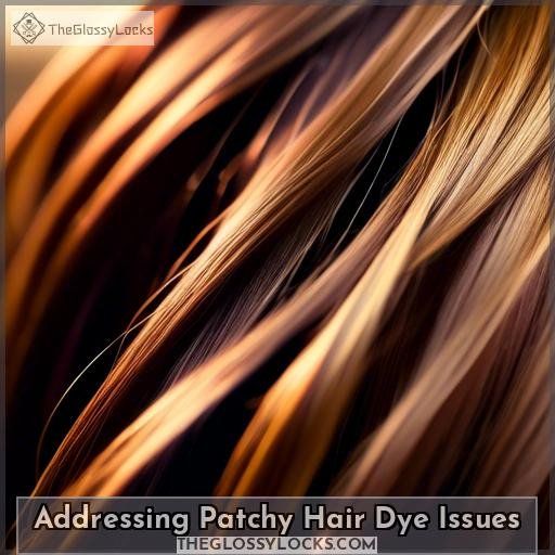 Addressing Patchy Hair Dye Issues