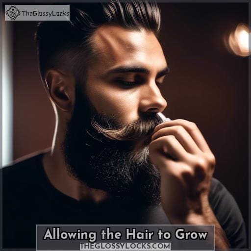 Allowing the Hair to Grow