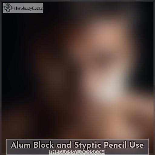 Alum Block and Styptic Pencil Use