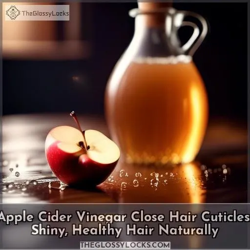 apple cider vinegar close hair cuticles