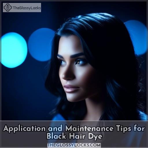 Application and Maintenance Tips for Black Hair Dye