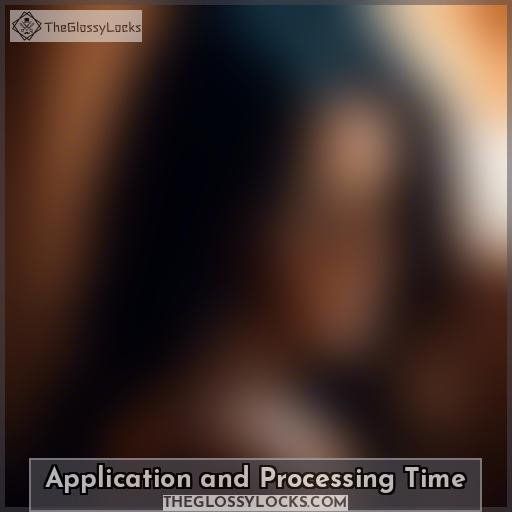 Application and Processing Time