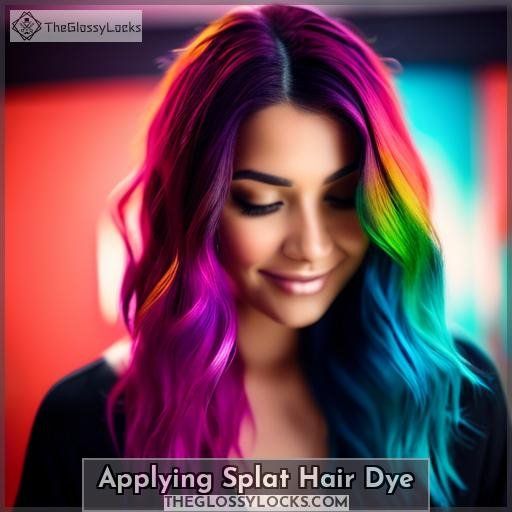 Applying Splat Hair Dye