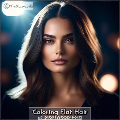 Coloring Flat Hair
