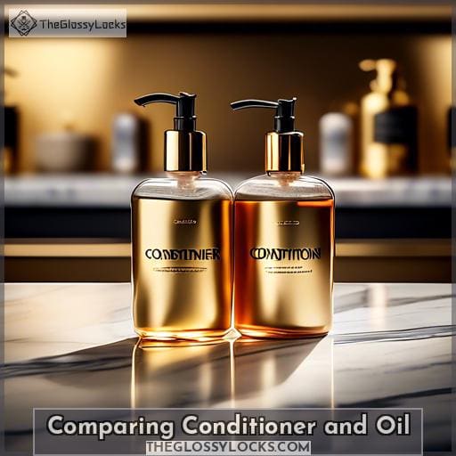 Comparing Conditioner and Oil