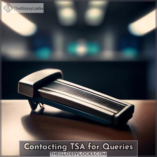 Contacting TSA for Queries