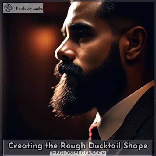 Creating the Rough Ducktail Shape