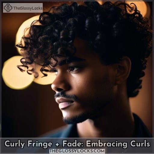 Curly Fringe + Fade: Embracing Curls
