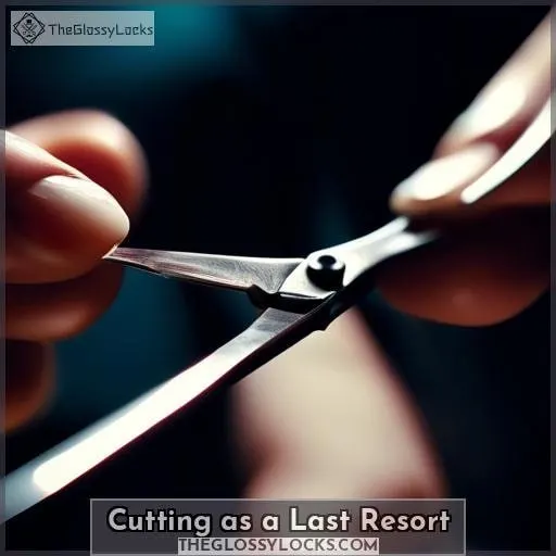 Cutting as a Last Resort
